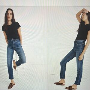 Madewell Blue Stovepipes Jeans Classic Style